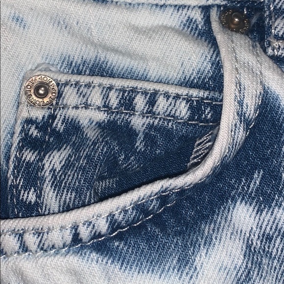 TopShop Acid Washed Denim Skirt - Picture 7 of 7